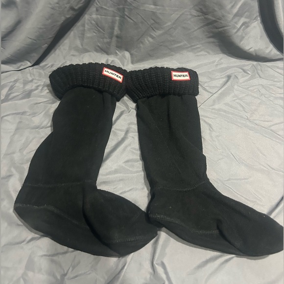 Hunter Accessories - Hunter Boot Tall Black Socks Size M Rain boots Outdoor Spring Warm